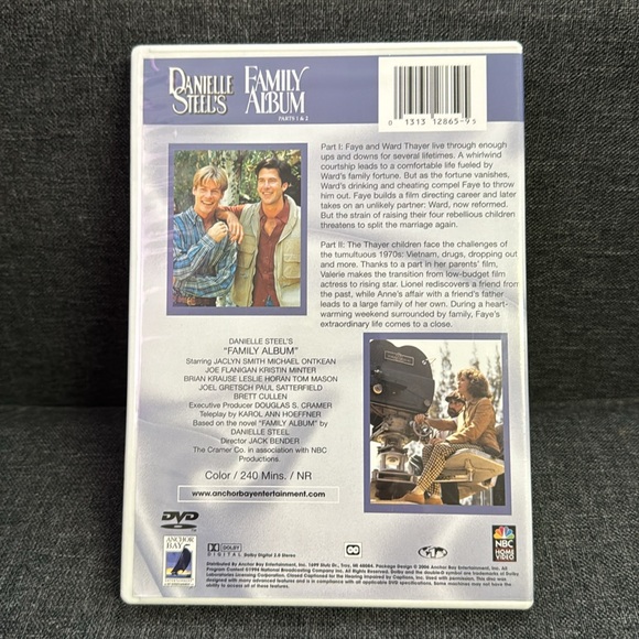 Danielle Steel FAMILY ALBUM Parts 1 & 2 Jaclyn Smith Michael Ontkean DVD Exc! - Picture 4 of 10